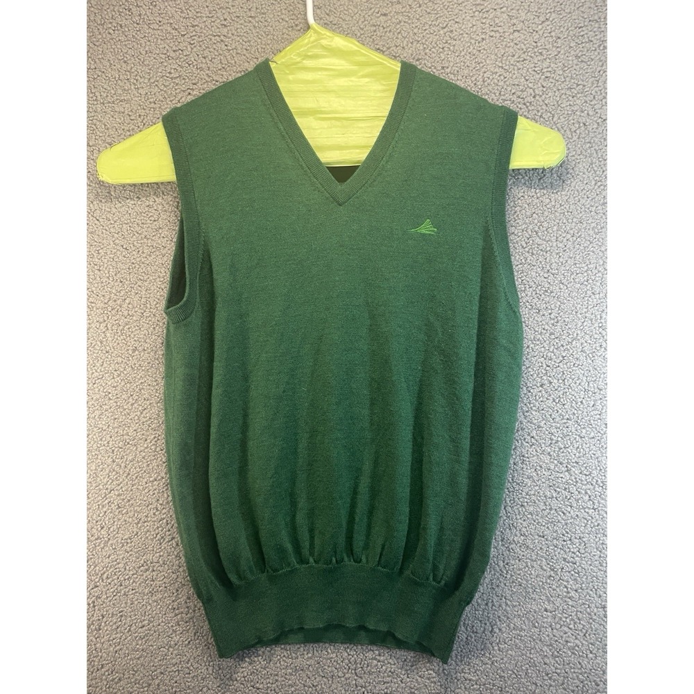 Peter Millar Vest Mens Large Green  ‎ Golf Performance Classic Merino Wool